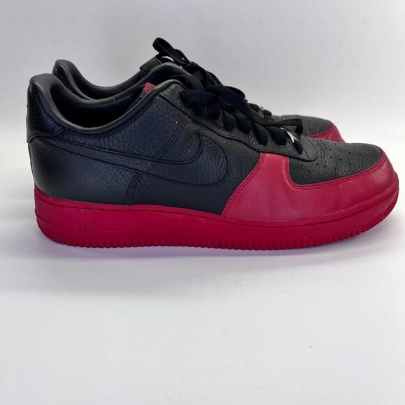 Nike Air Force 1 Low Black Size 11 Black & Red 318274-001 2007 - Picture 3 of 16